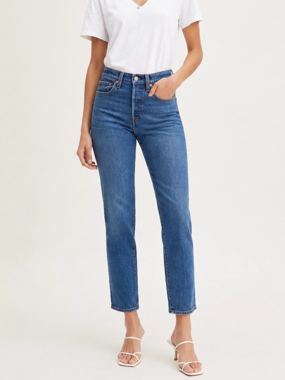 Levi’s 25 Wedgie Icon Fit Women’s Ankle Jeans High Rise Button Fly 22861-0058